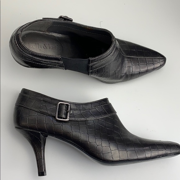 Faux Snakeskin ankle boots Kelly & Kaitie - Picture 1 of 5